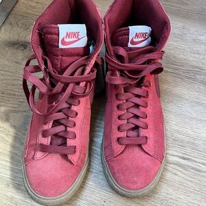 Nike blazer 77 Burgundy High-Top Sneakers